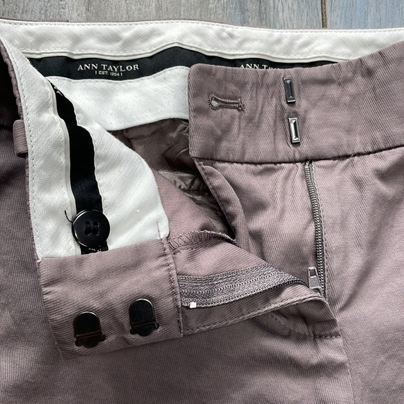 Ann Taylor Trousers Gray/Brown 0P - Picture 3 of 8